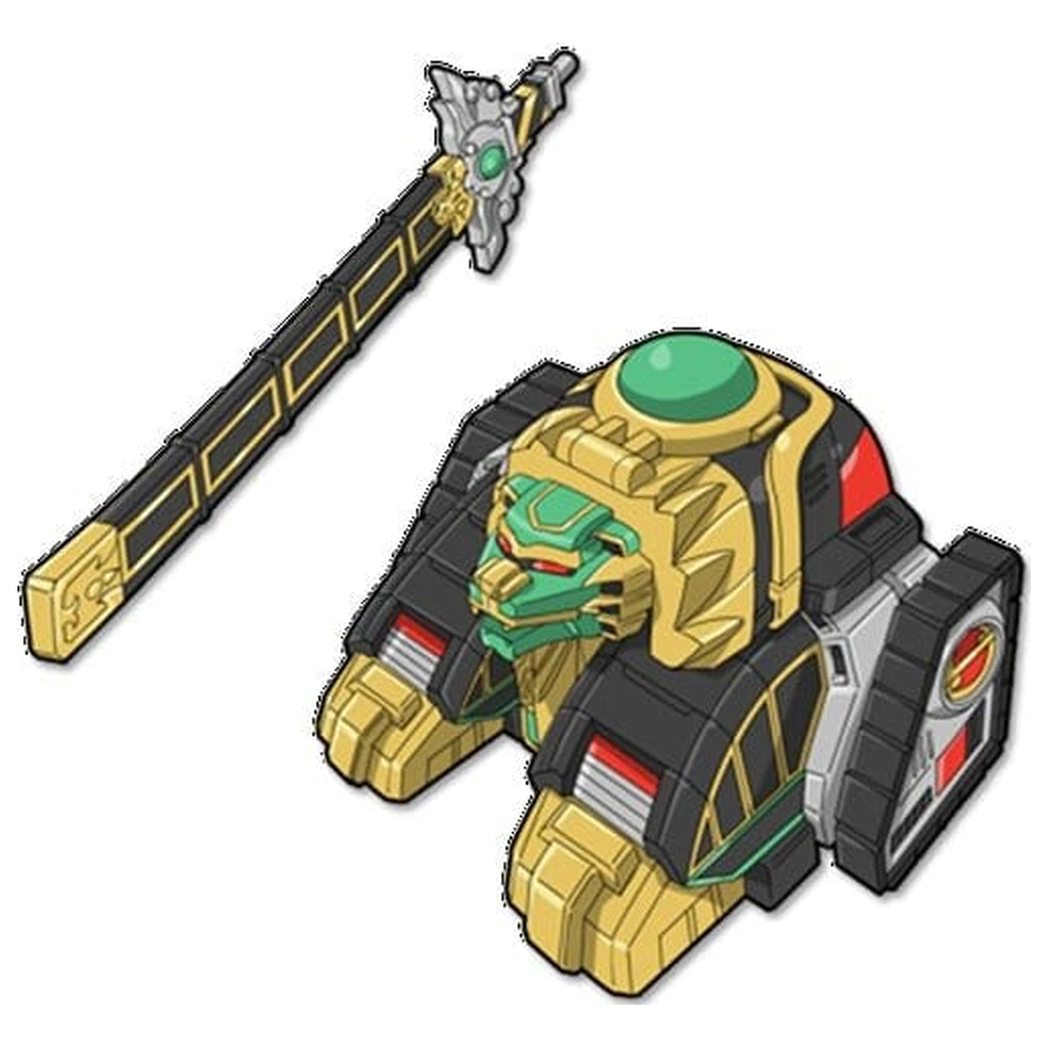 Mighty Morphin Power Rangers Thunderzord figurica Lava fotografija proizvoda