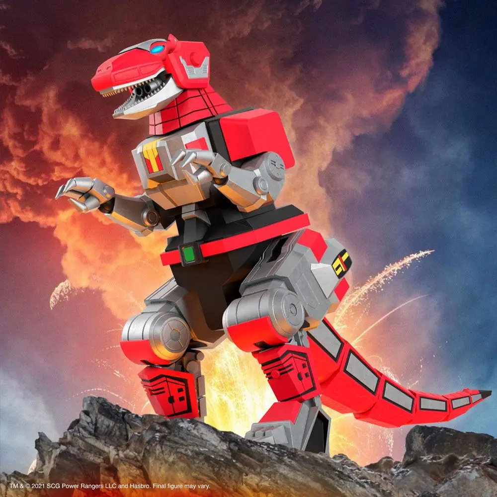 Mighty Morphin Power Rangers Ultimates akcijska figura Tyrannosaurus Dinozord 20 cm fotografija proizvoda