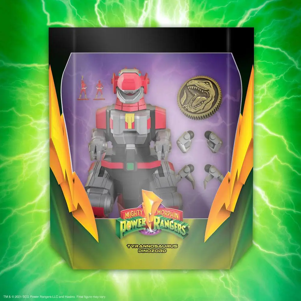Mighty Morphin Power Rangers Ultimates akcijska figura Tyrannosaurus Dinozord 20 cm fotografija proizvoda
