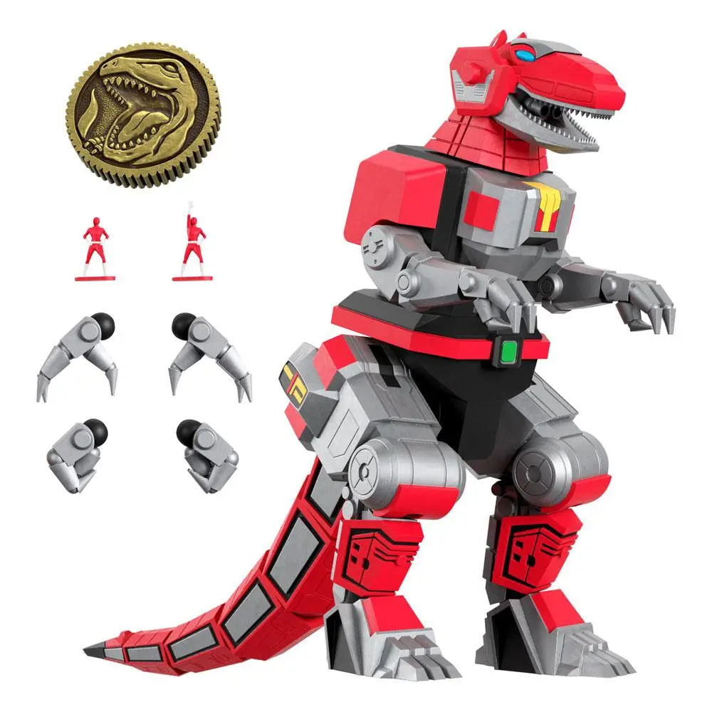 Mighty Morphin Power Rangers Ultimates akcijska figura Tyrannosaurus Dinozord 20 cm fotografija proizvoda