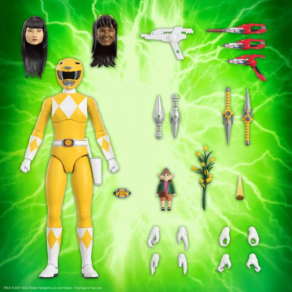 Mighty Morphin Power Rangers Ultimates akcijska figura Yellow Ranger 18 cm fotografija proizvoda