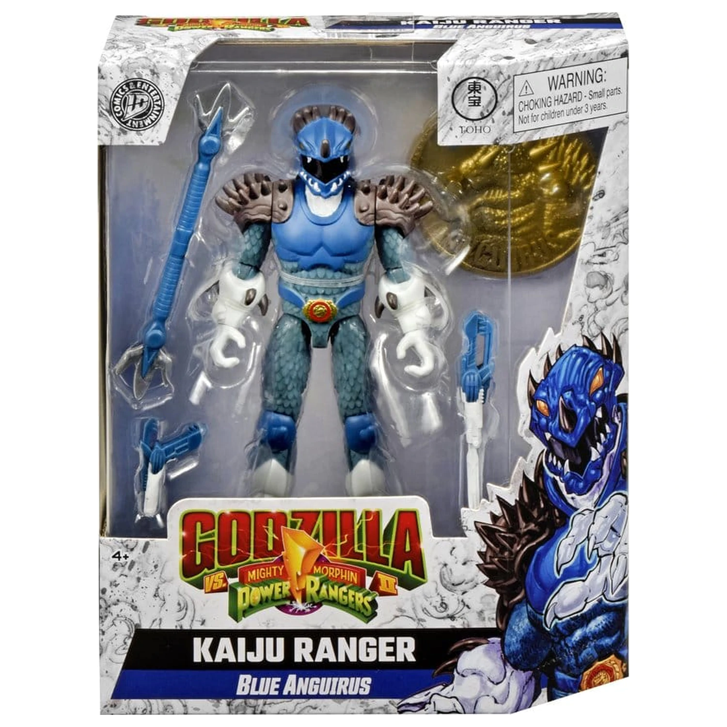 Mighty Morphin Power Rangers x Godzilla Akcijska figura Blue Anguirus fotografija proizvoda