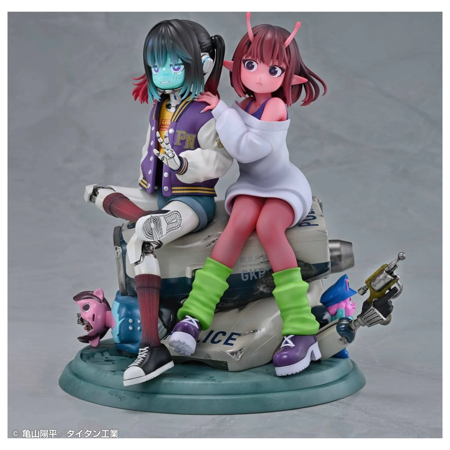 Milky Subway The Galactic Limited Express PVC Figure set od 2 Chiharu i Makina 18 cm fotografija proizvoda