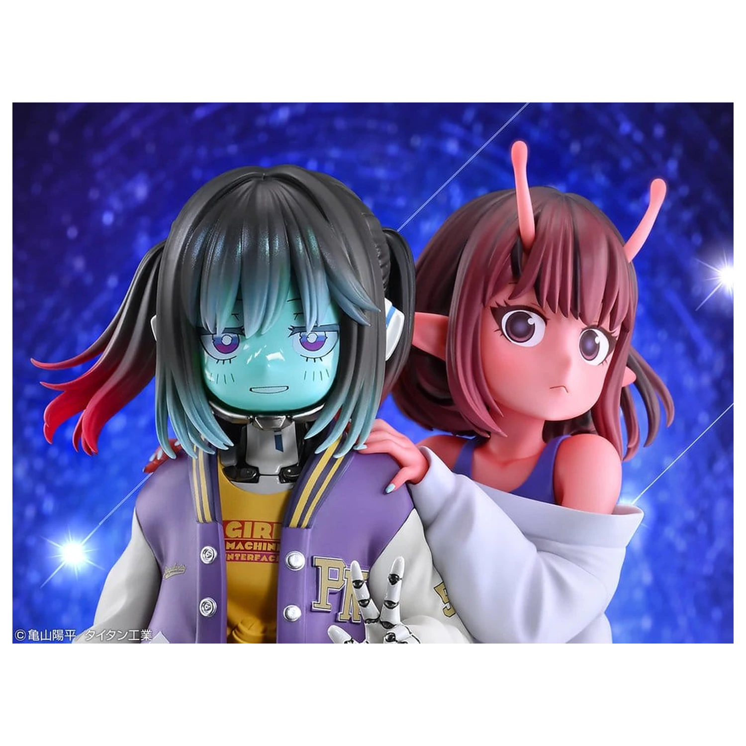 Milky Subway The Galactic Limited Express PVC Figure set od 2 Chiharu i Makina 18 cm fotografija proizvoda