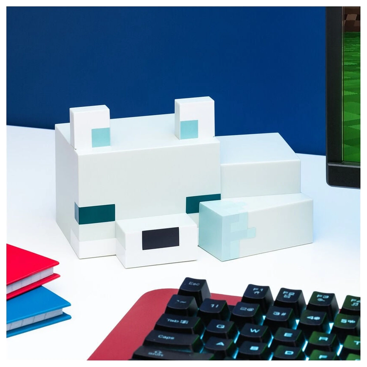 Minecraft 3D Arktička lisica noćno svjetlo fotografija proizvoda