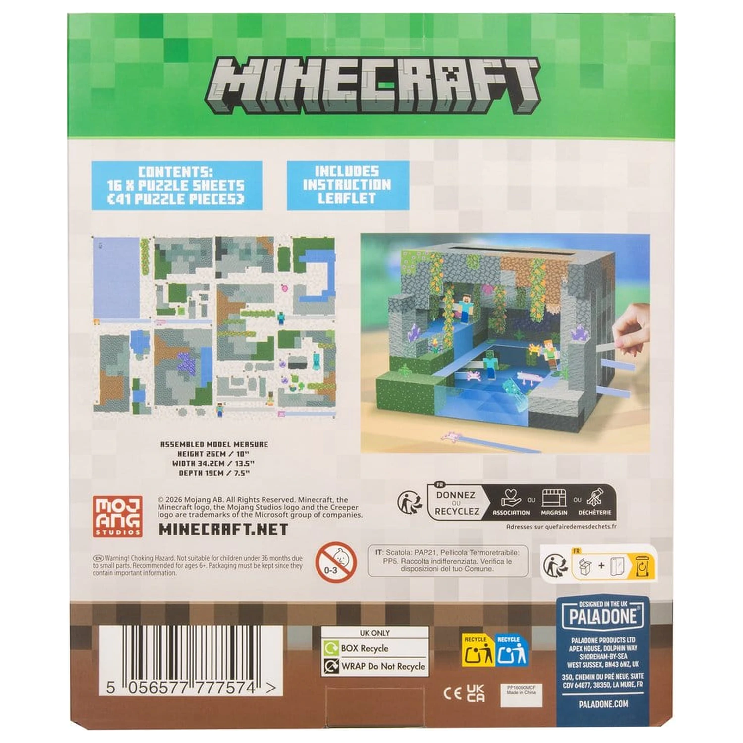 Minecraft set za građenje 3D scene fotografija proizvoda