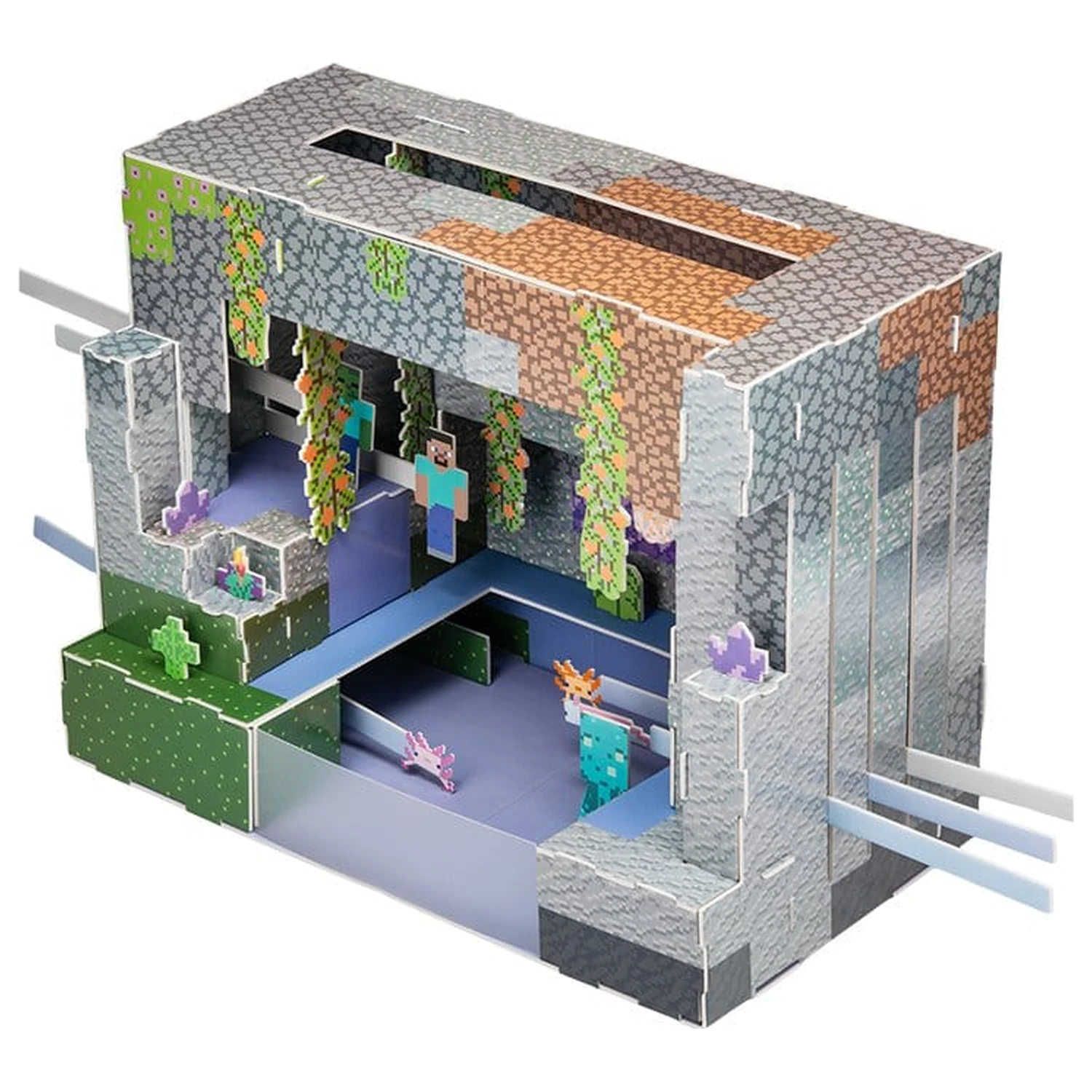 Minecraft set za građenje 3D scene fotografija proizvoda
