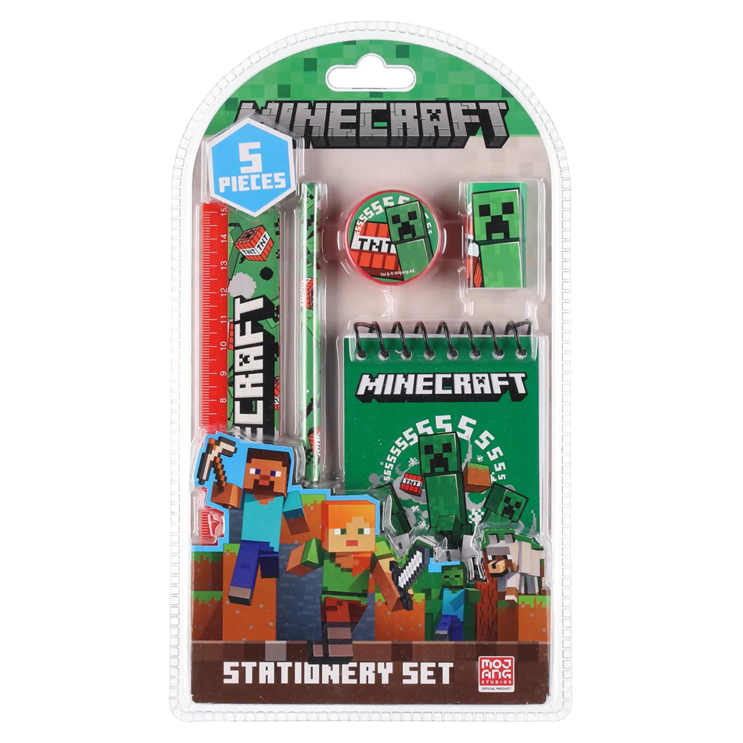 Minecraft set pribora za pisanje 5 komada fotografija proizvoda