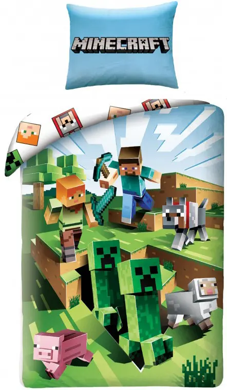 Minecraft Set za poplun Ver. 1 140 x 200 cm / 70 x 90 cm fotografija proizvoda