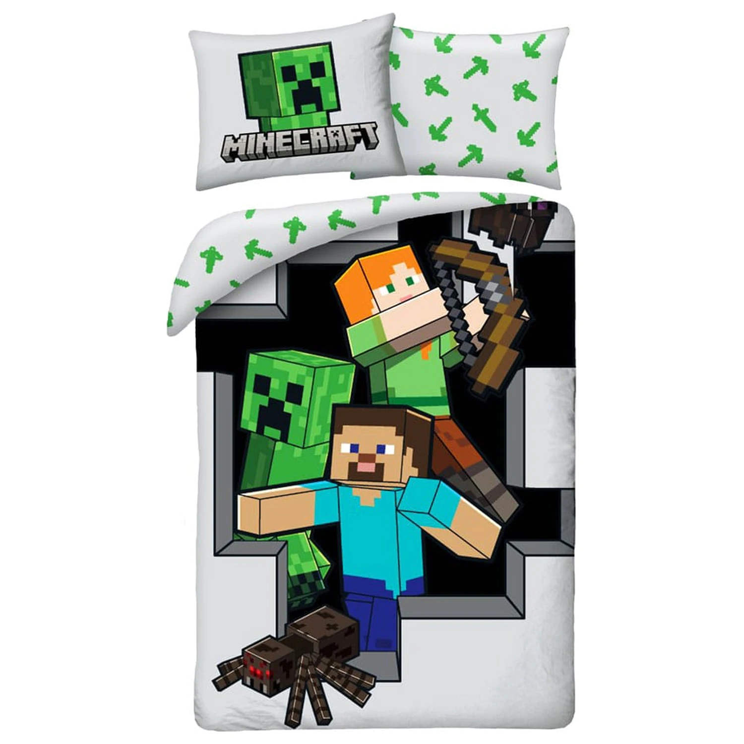 Minecraft Duvet Set Ver. 8 140 x 200 cm / 70 x 90 cm fotografija proizvoda