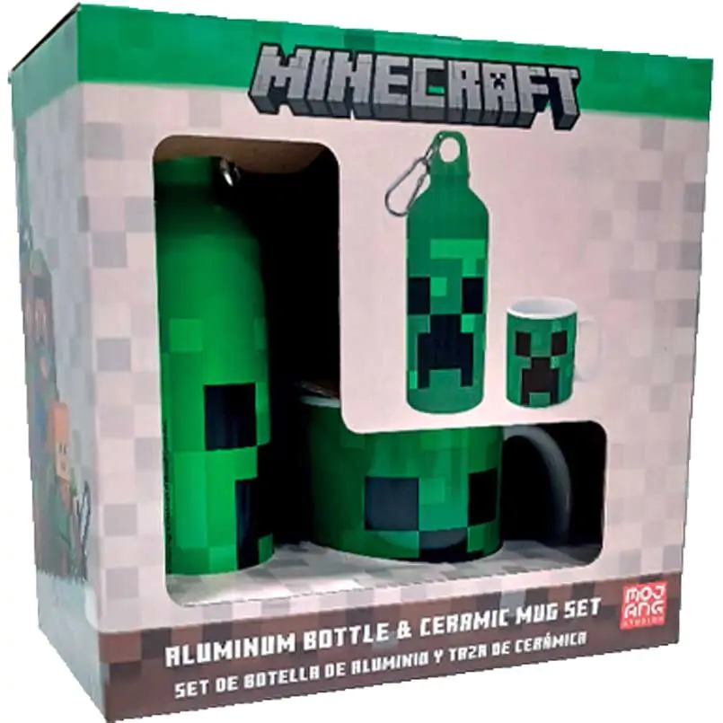 Minecraft aluminijska boca + set šalica 500 ml fotografija proizvoda