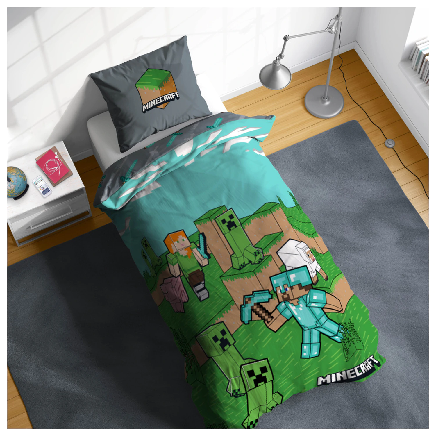 Minecraft Životinje i Mobovi Navlaka za poplun fotografija proizvoda