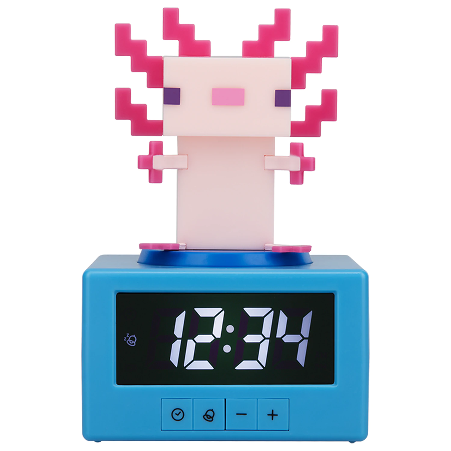 Minecraft Axolotl Icon Lampa Alarmni sat 12cm fotografija proizvoda