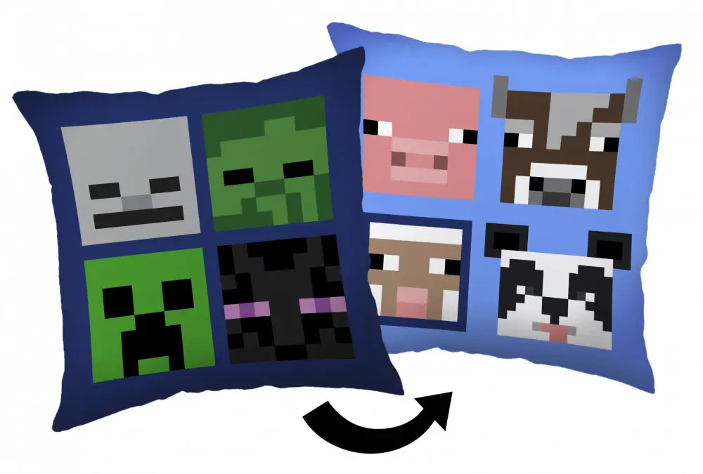 Minecraft Bad Mobs jastuk, ukrasni jastuk 40*40 cm fotografija proizvoda