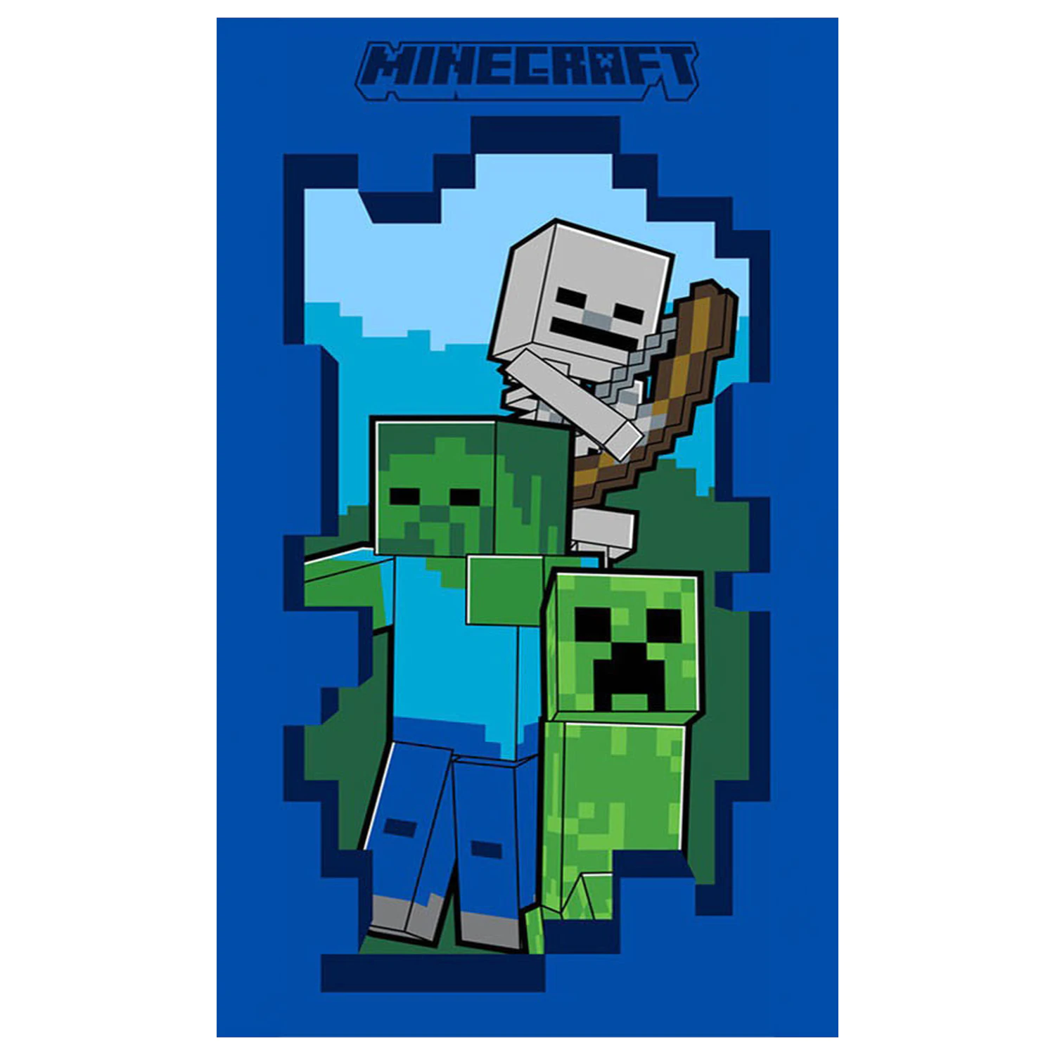 Minecraft Beware ručnik za ruke, ručnik za lice, ručnik fotografija proizvoda