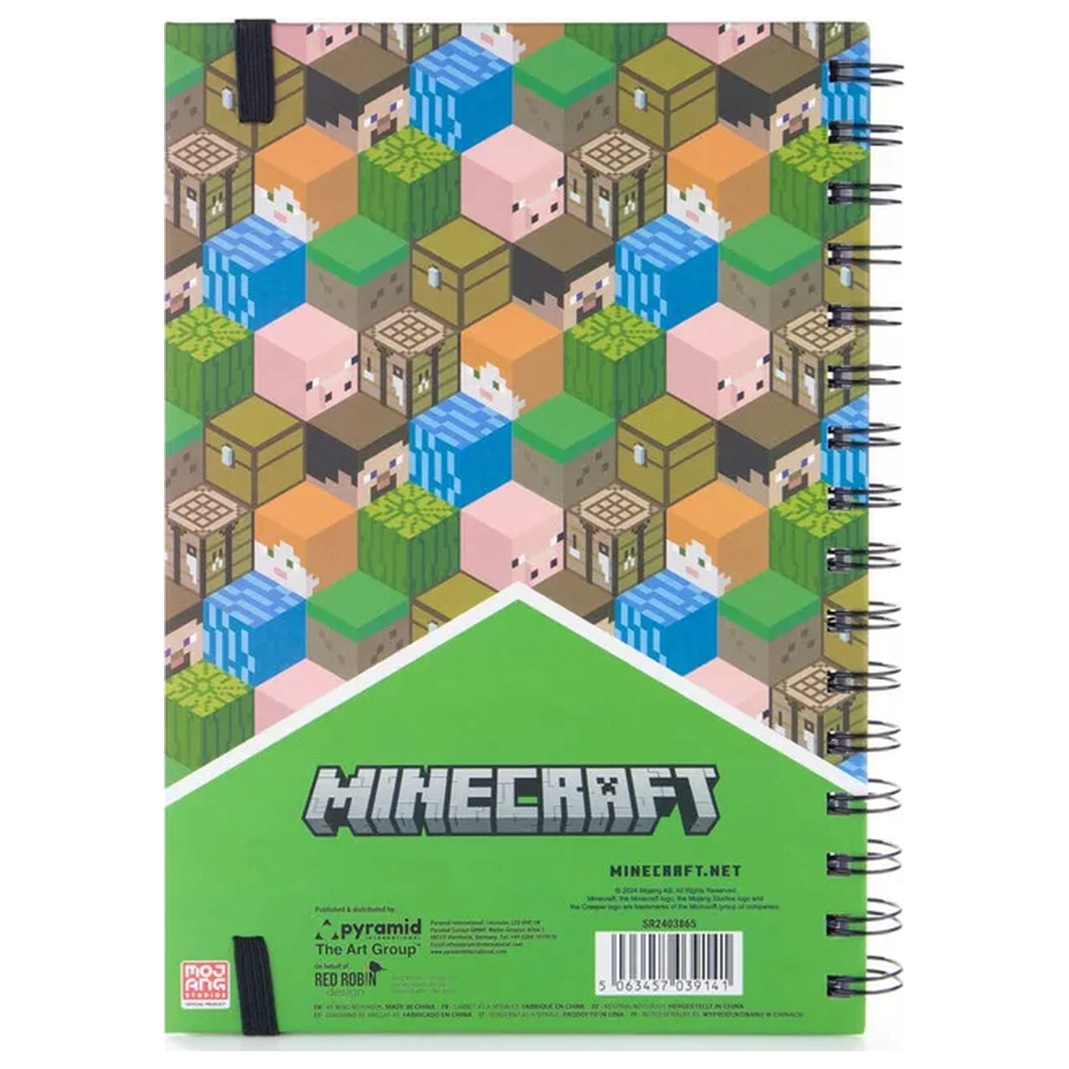 Minecraft Blocks A5 Lined Spiral Bilježnica fotografija proizvoda