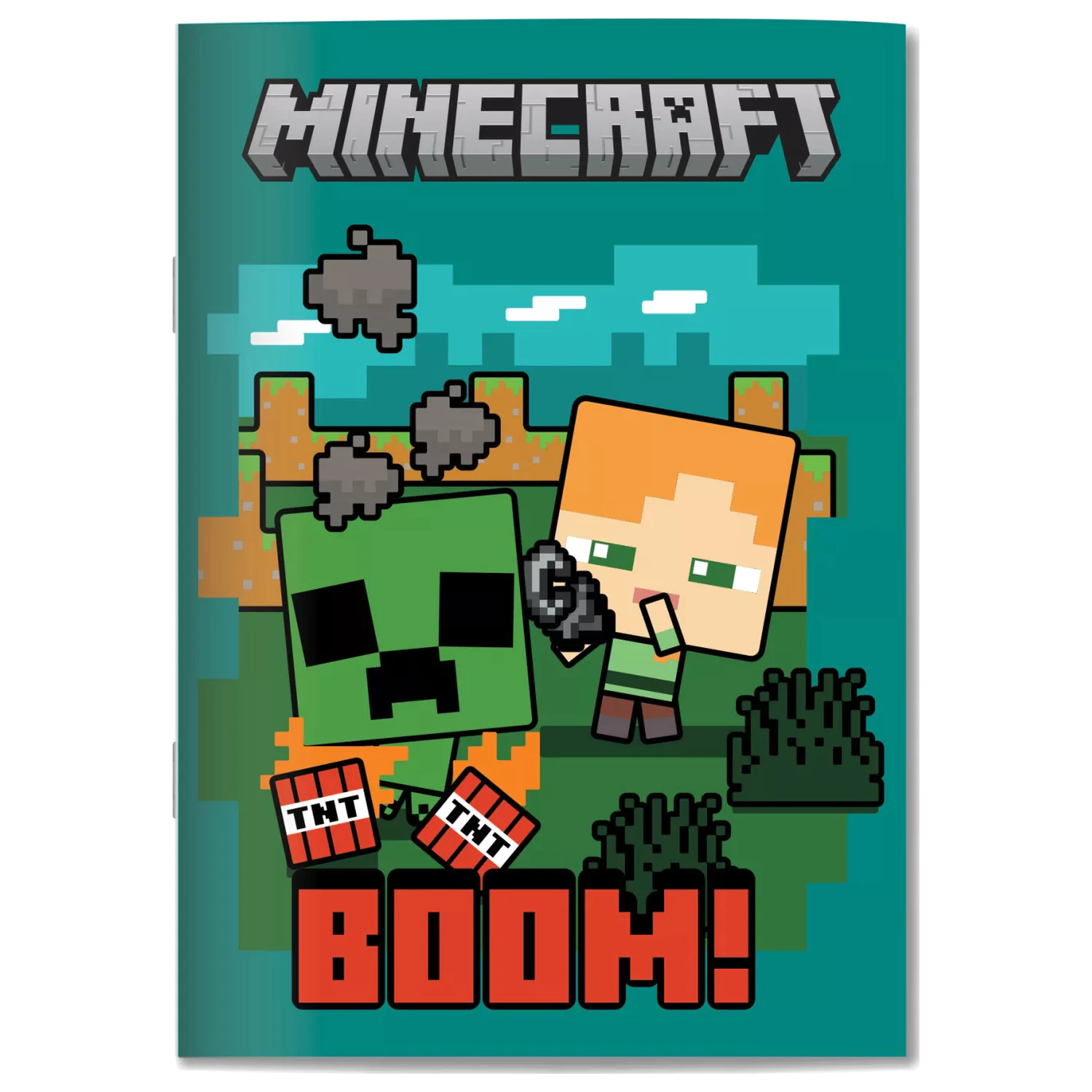 Minecraft Boom B/5 bilježnica s crtama, 40 listova fotografija proizvoda