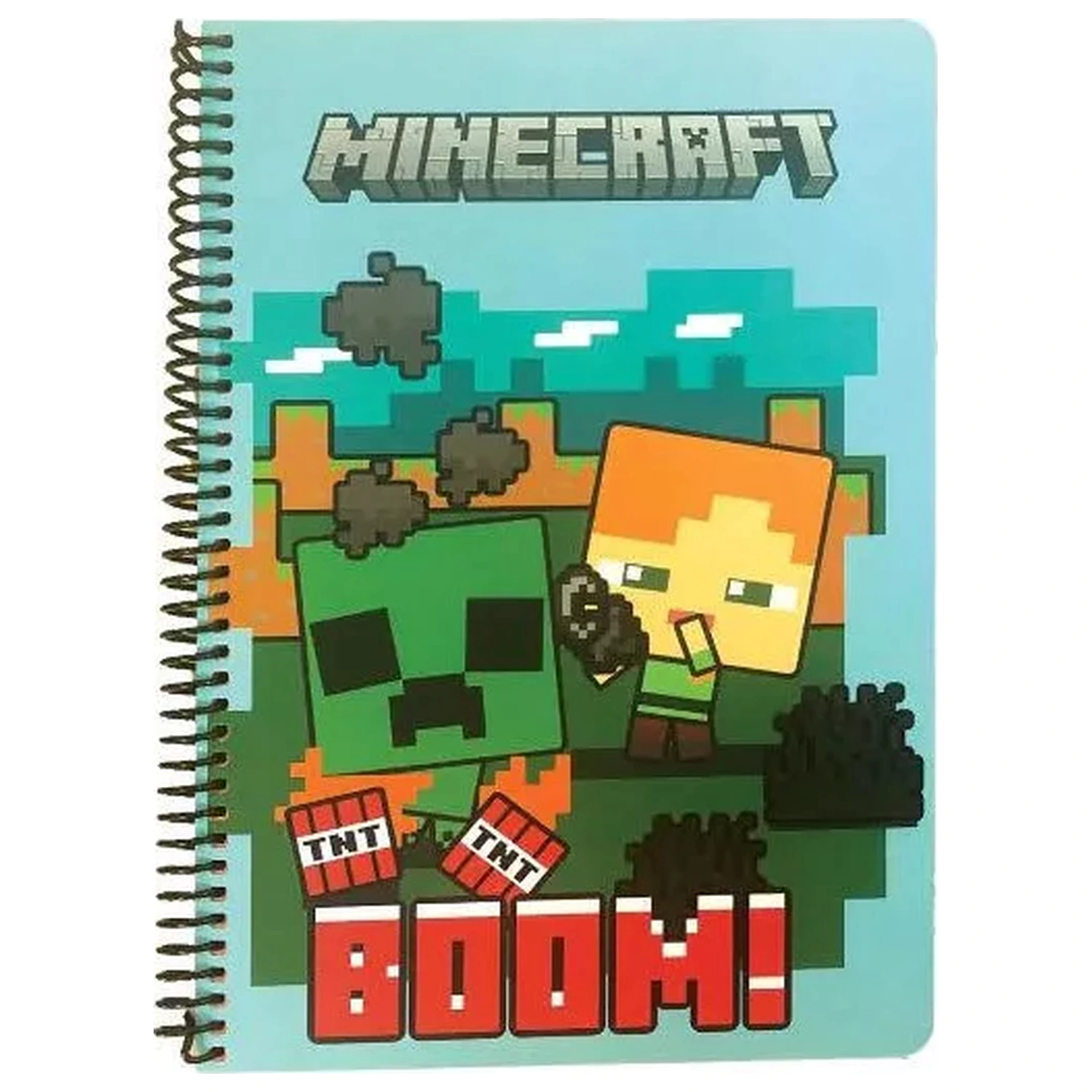 Minecraft Boom B/5 bilježnica s crtama i spiralom, 70 listova fotografija proizvoda