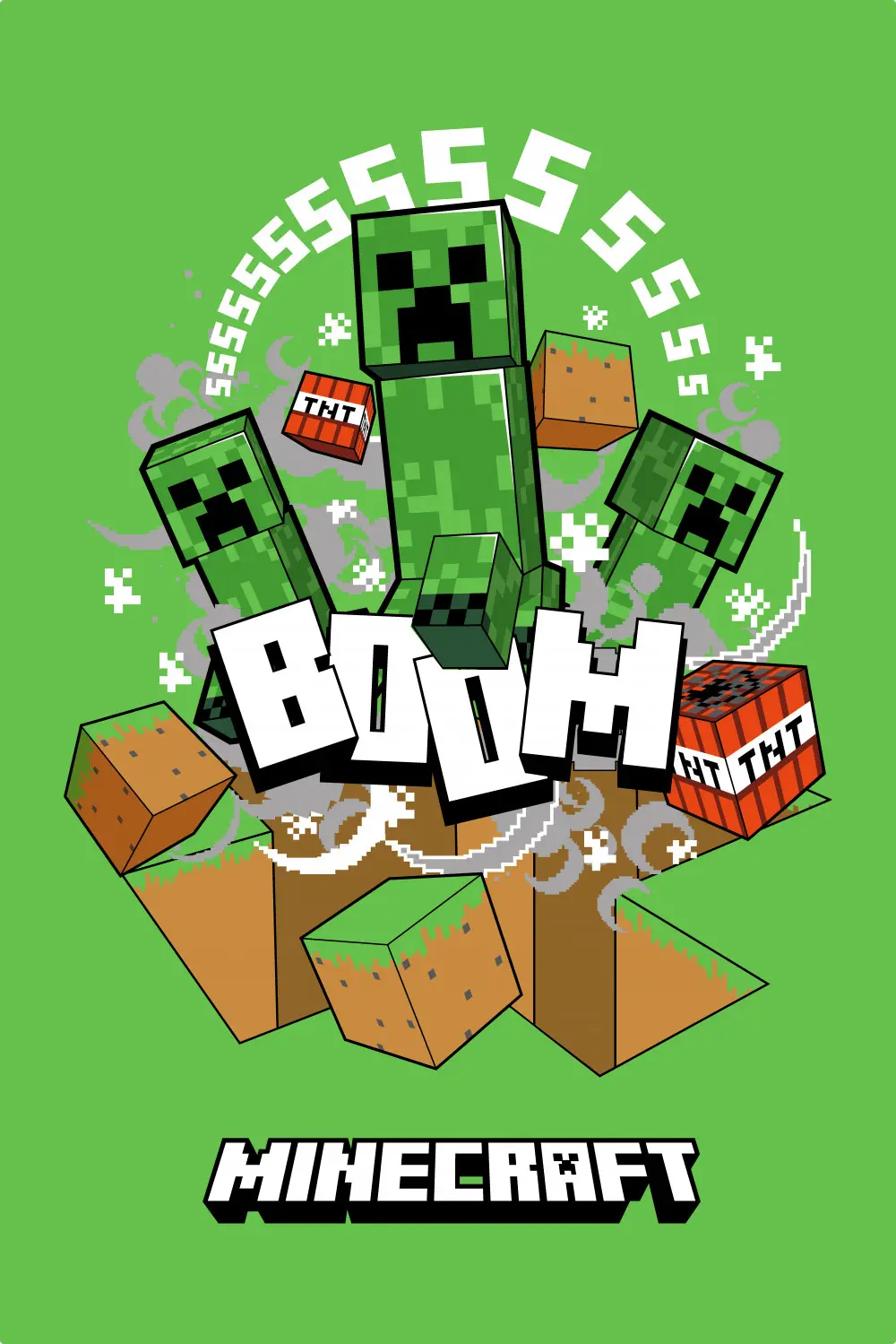 Minecraft Boom Creeper polarna deka fotografija proizvoda