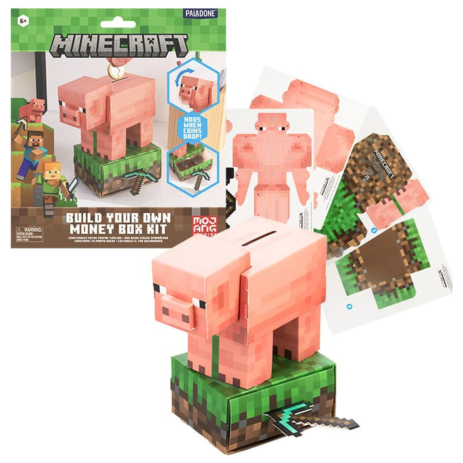 Minecraft Build Your Own Money Bank Treasure Schwein fotografija proizvoda