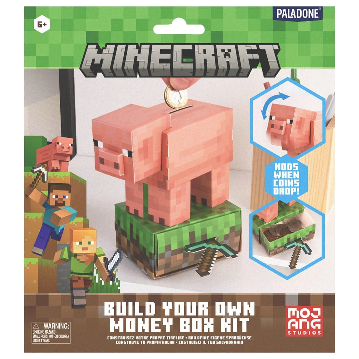 Minecraft Build Your Own Money Bank Treasure Schwein fotografija proizvoda