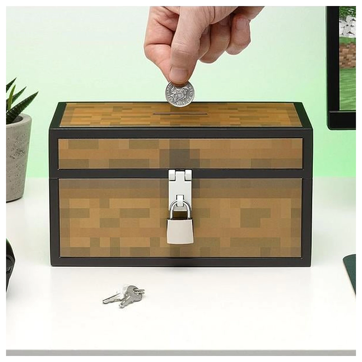 Minecraft škrinja kasica 12 cm fotografija proizvoda
