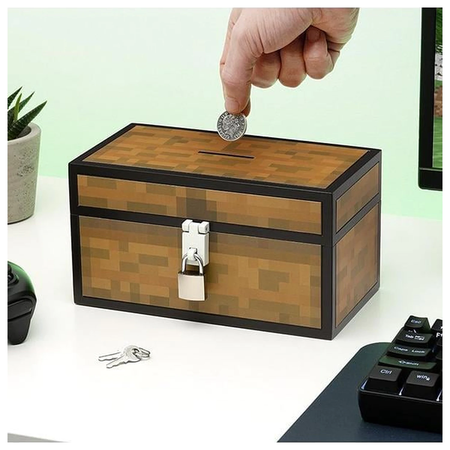 Minecraft škrinja kasica 12 cm fotografija proizvoda