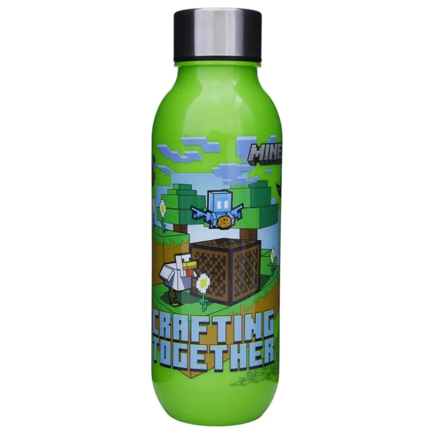 Minecraft Crafting plastična boca za vodu s navojnim čepom 640 ml fotografija proizvoda