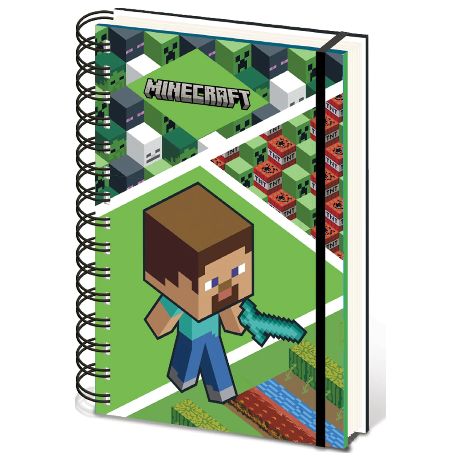 Minecraft Creeper A5 spiralna bilježnica fotografija proizvoda