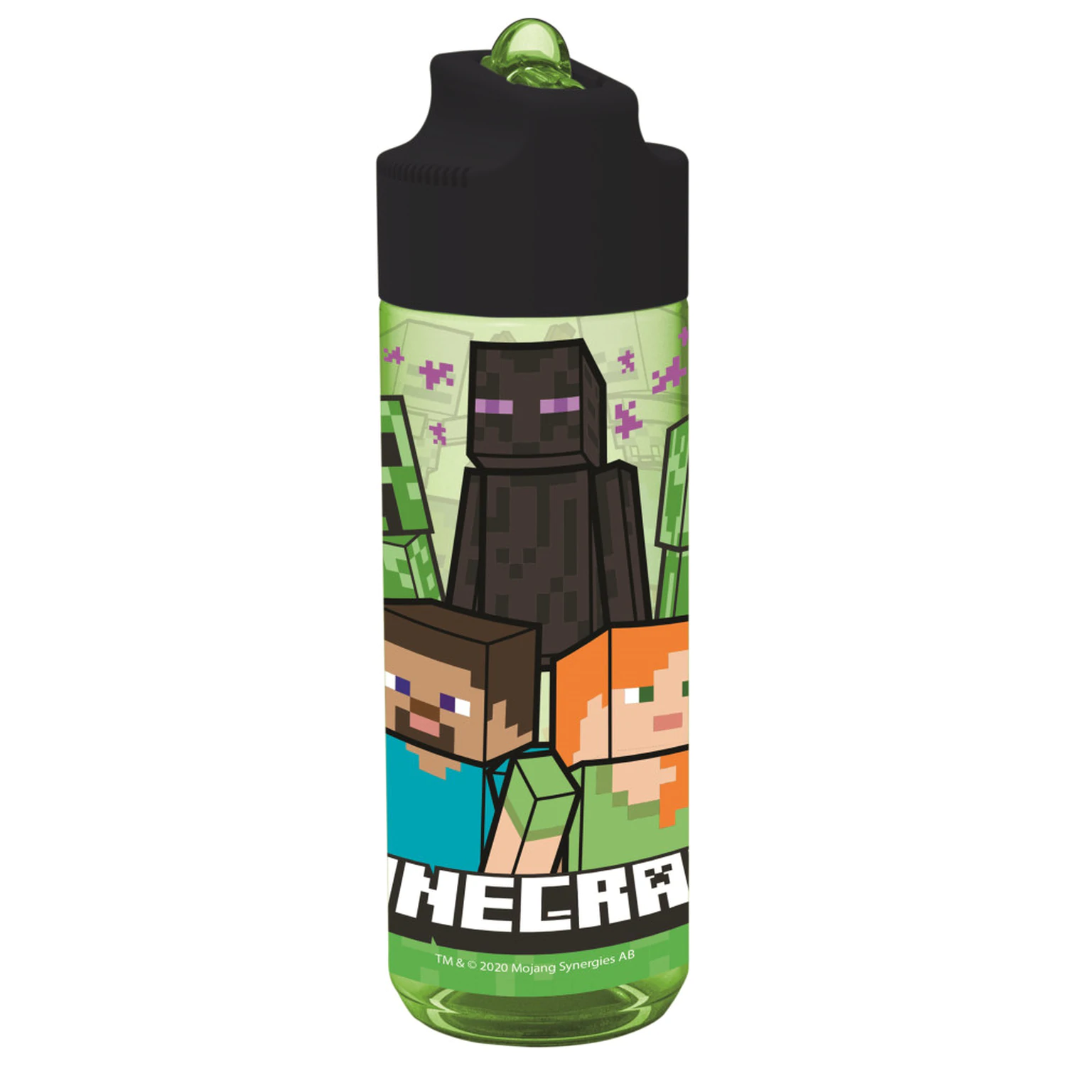 Minecraft Creeper Hydro tritan plastična boca sa slamkom 540 ml fotografija proizvoda