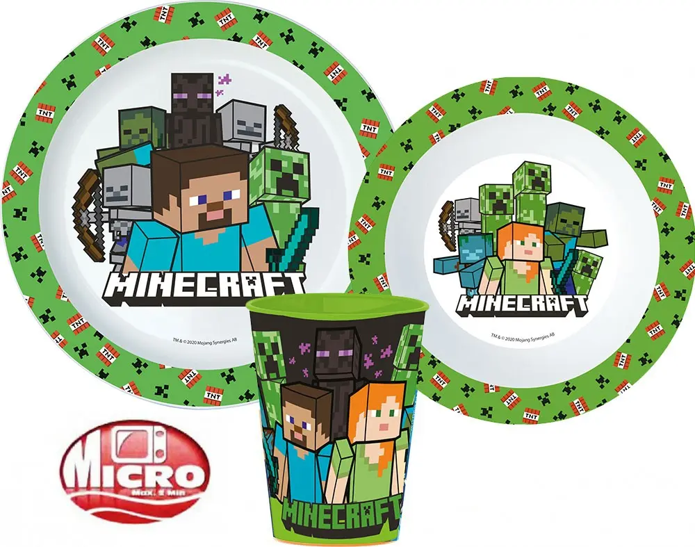 Minecraft set za posuđe, set od mikroplastike fotografija proizvoda