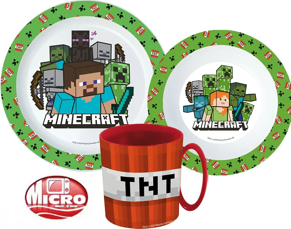 Minecraft set za jelo, mikroplastični set fotografija proizvoda