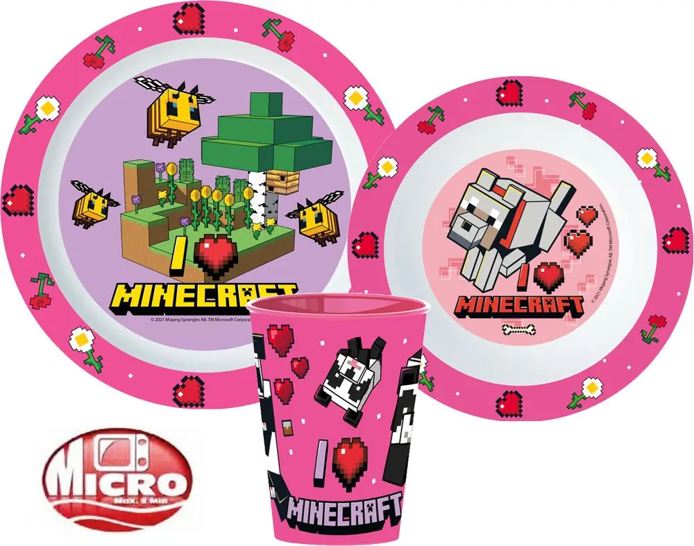 Minecraft set za blagovanje, mikro plastični set fotografija proizvoda