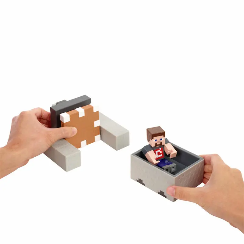 Minecraft figura Steve s eksplozivnim vagonom fotografija proizvoda