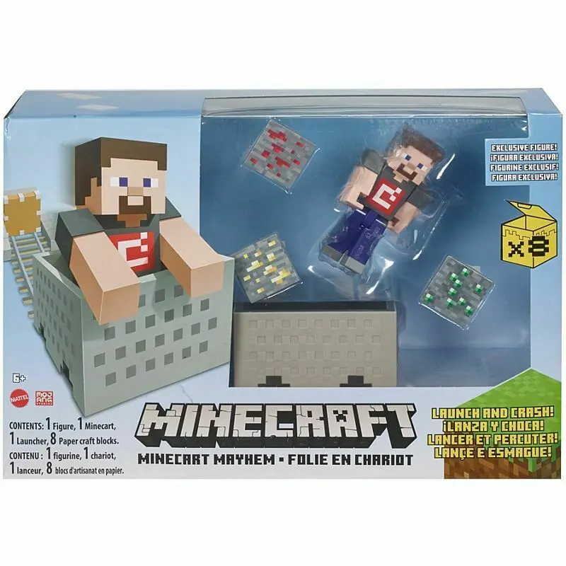 Minecraft figura Steve s eksplozivnim vagonom fotografija proizvoda