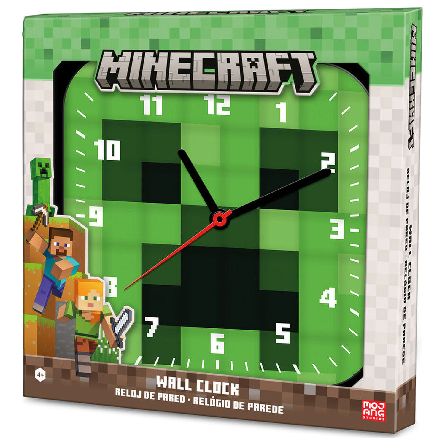 Minecraft zidni sat fotografija proizvoda
