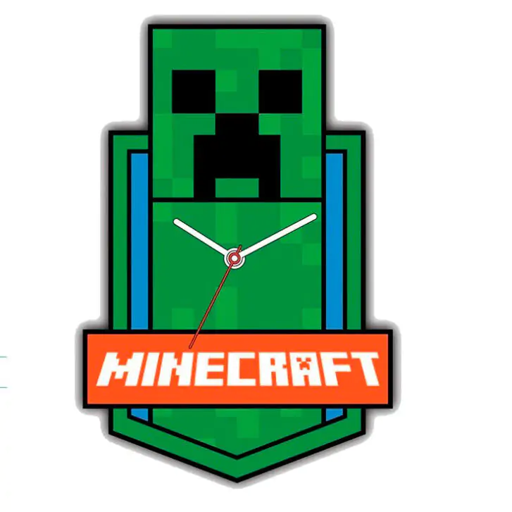 Minecraft zidni sat fotografija proizvoda