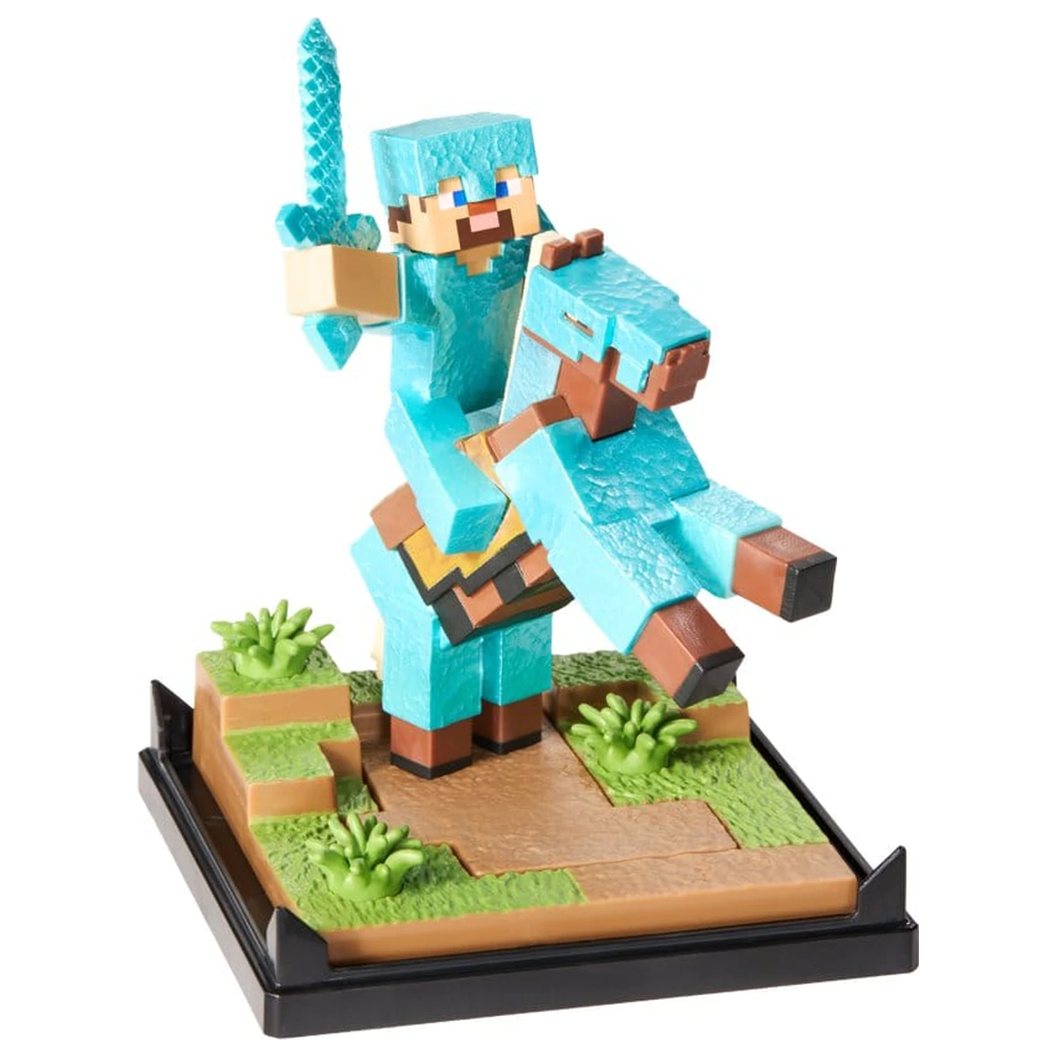 Minecraft figura diorama Diamond Armor Steve i Horse 18 cm fotografija proizvoda