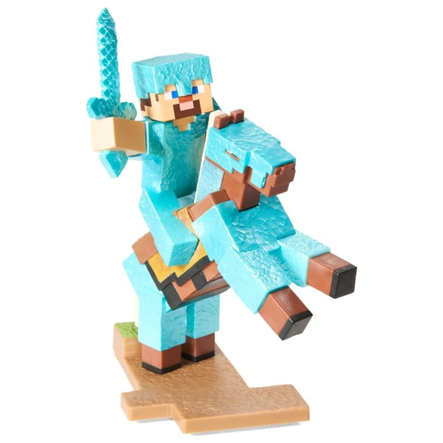 Minecraft figura diorama Diamond Armor Steve i Horse 18 cm fotografija proizvoda