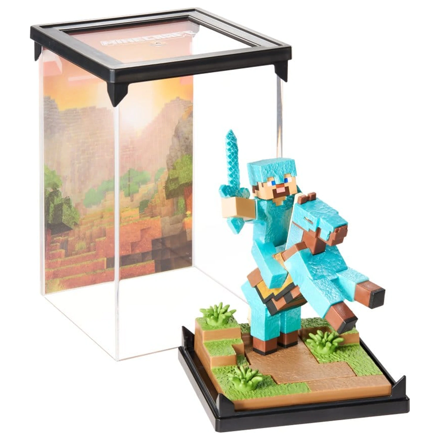 Minecraft figura diorama Diamond Armor Steve i Horse 18 cm fotografija proizvoda