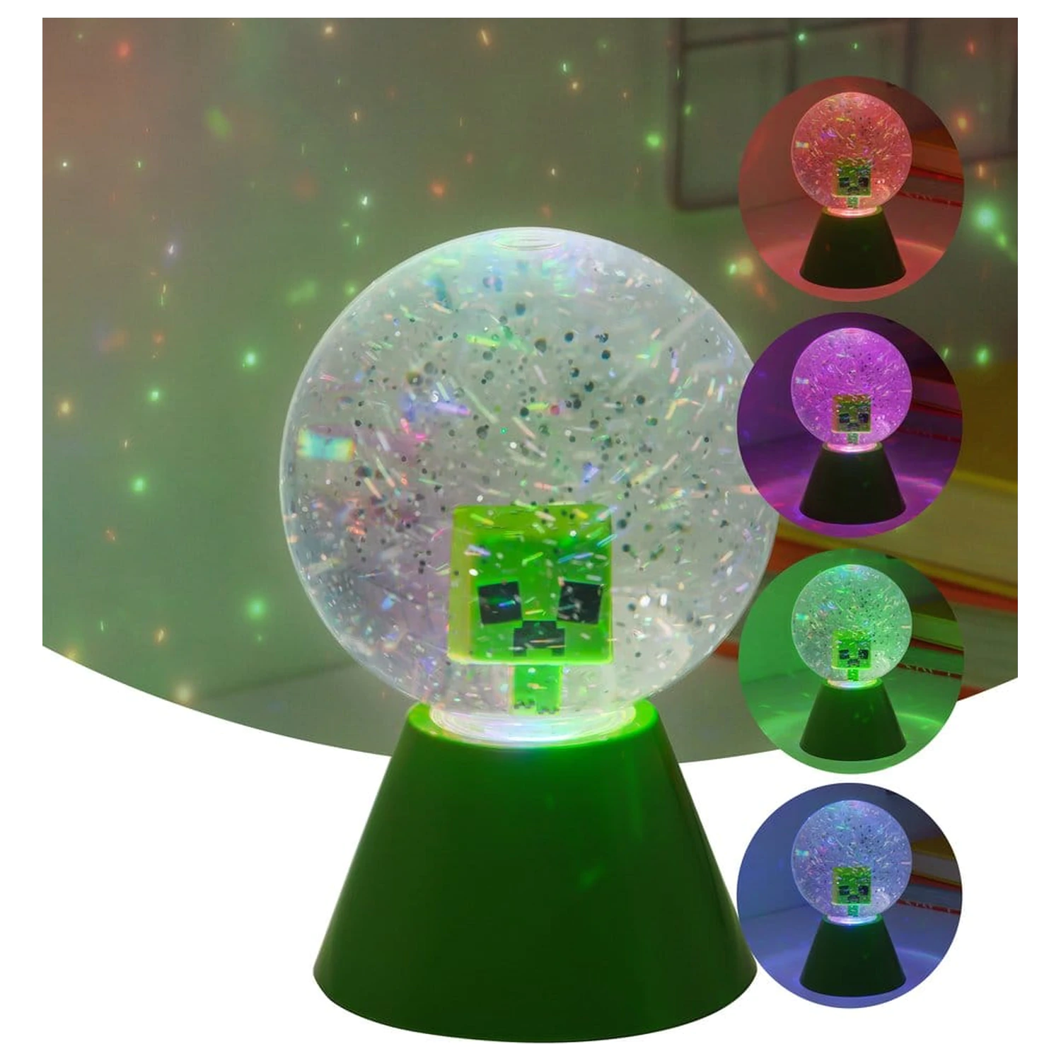 Minecraft Svjetleća LED Glitter Lopta fotografija proizvoda