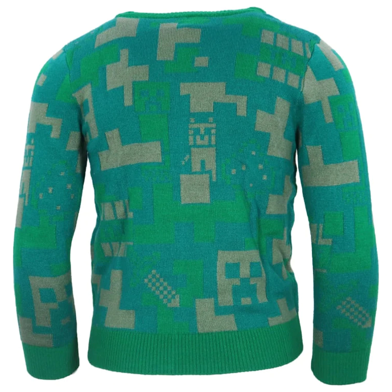 Minecraft Zeleni dječji pleteni džemper fotografija proizvoda