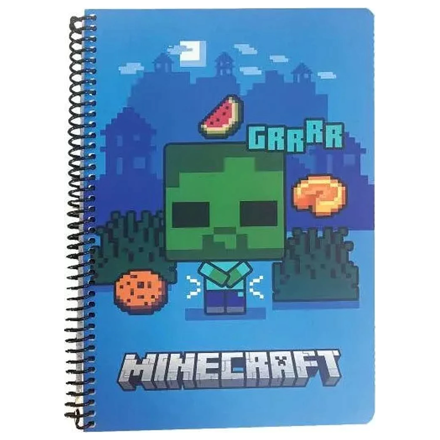 Minecraft Grrrr B/5 bilježnica s crtama i spiralnim uvezom, 70 listova fotografija proizvoda