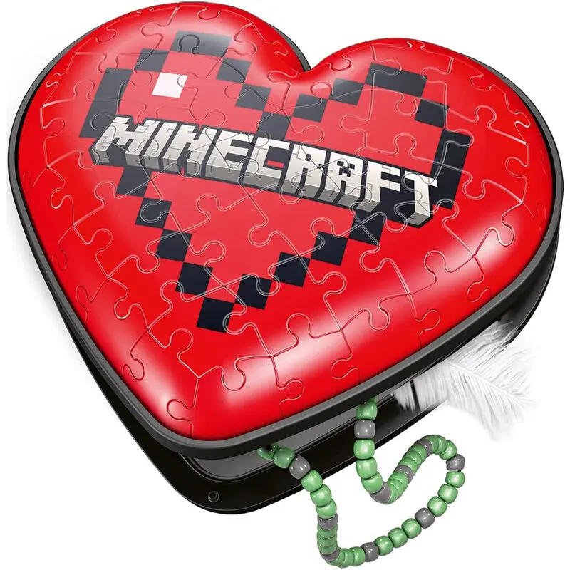 Minecraft Heart 3D puzzle 54 komada fotografija proizvoda