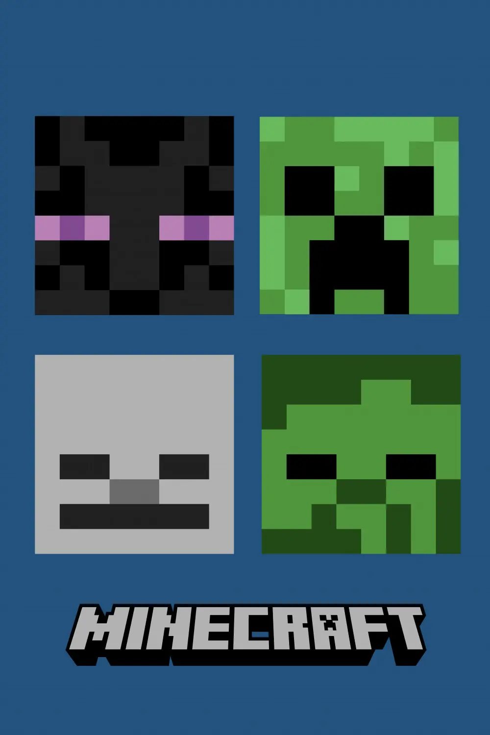 Minecraft Hostile Mobs polarno deka 100*150cm fotografija proizvoda