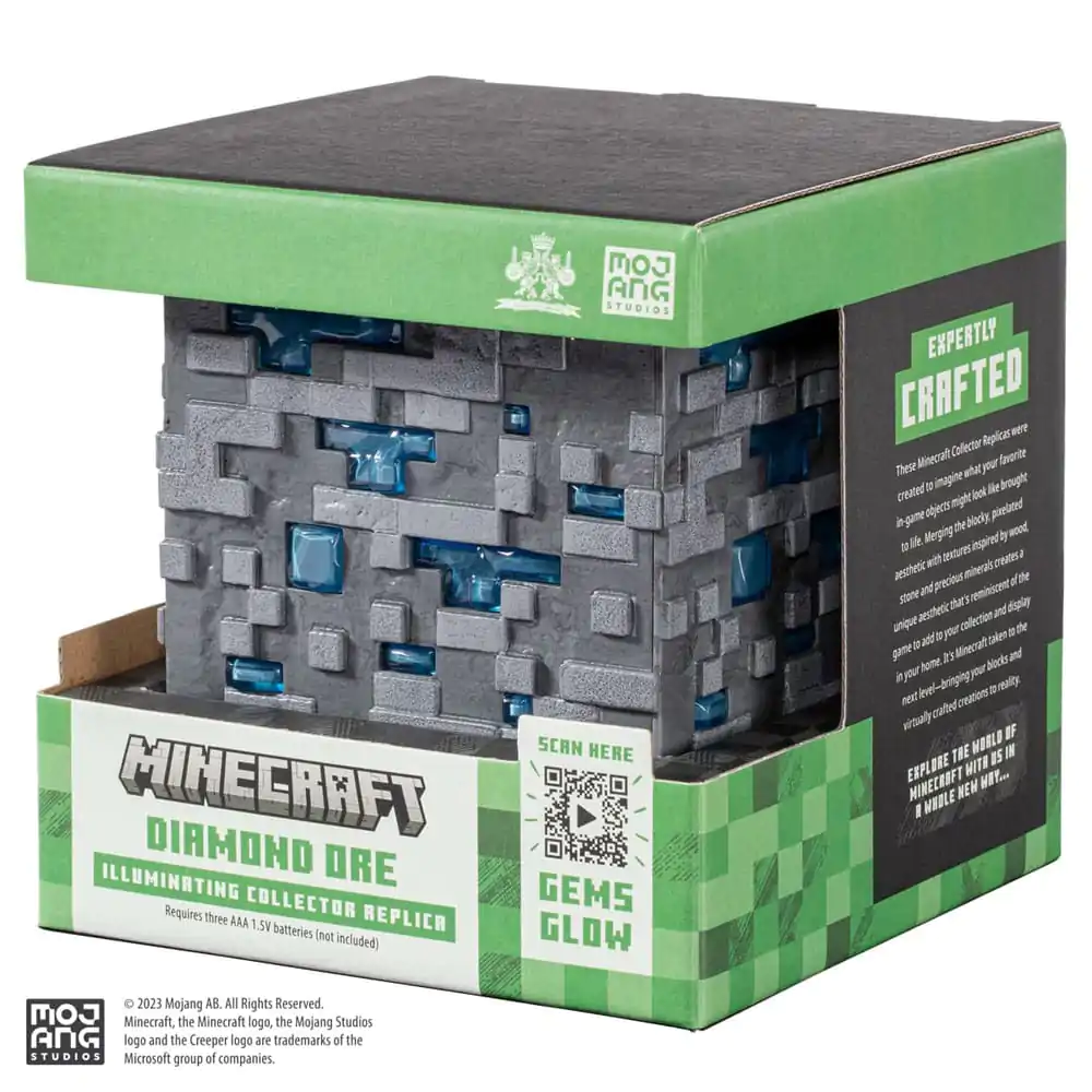 Minecraft replika osvijetljenog Diamond Ore Cube 10 cm fotografija proizvoda