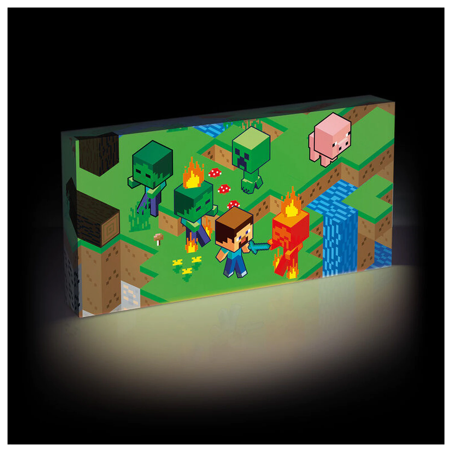 Minecraft osvijetljeno platno fotografija proizvoda