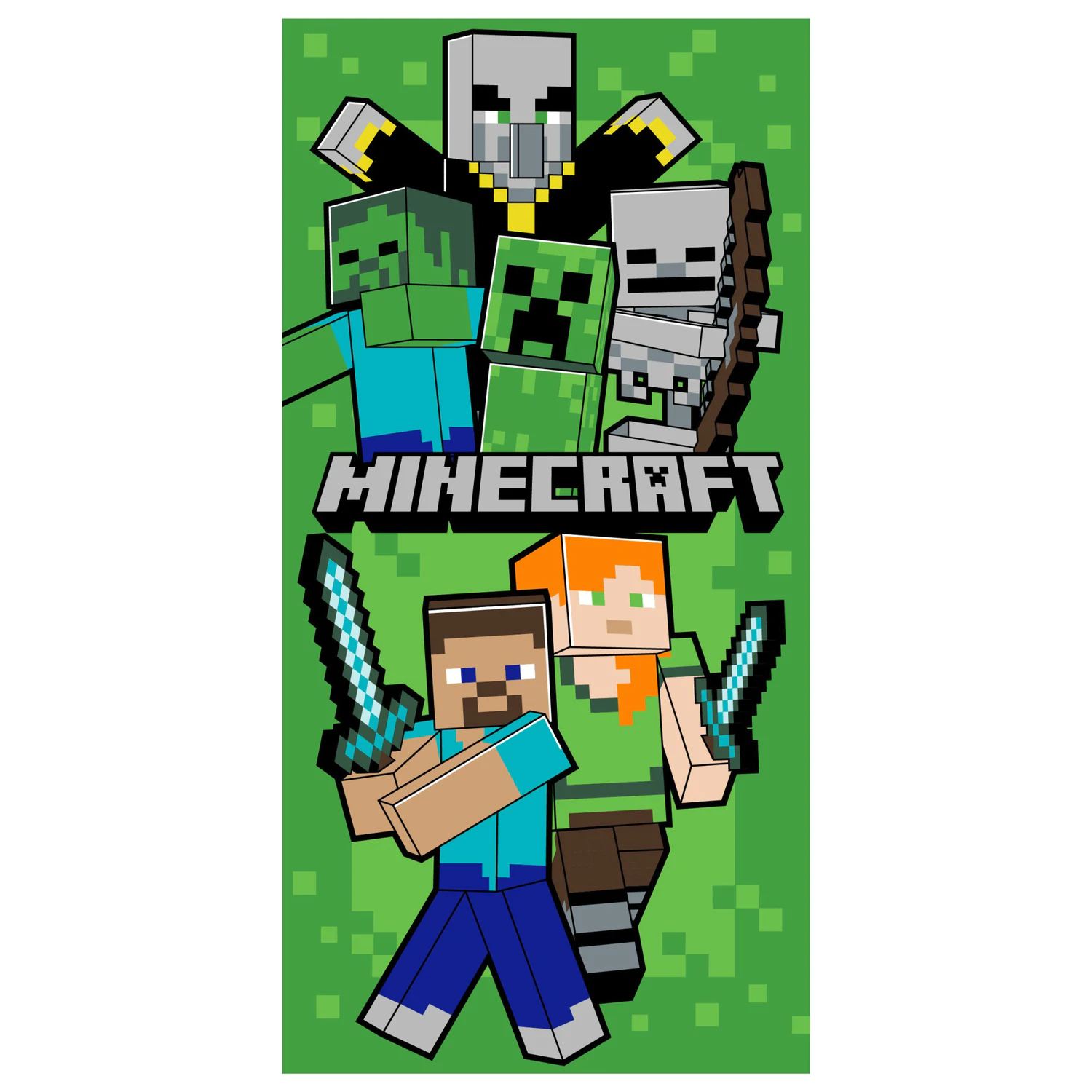 Minecraft Let's Survive Ručnik 70x140cm fotografija proizvoda