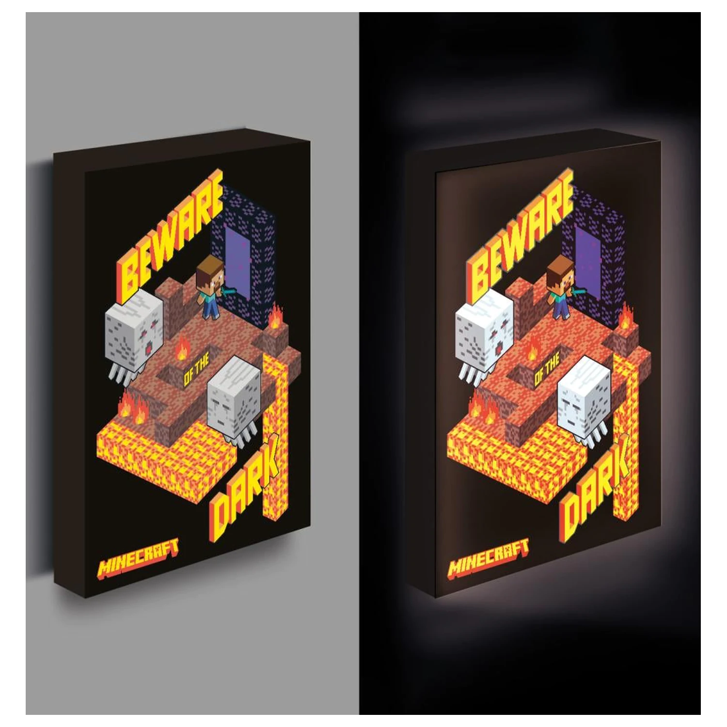 Minecraft svjetleće platno 40x30 cm fotografija proizvoda
