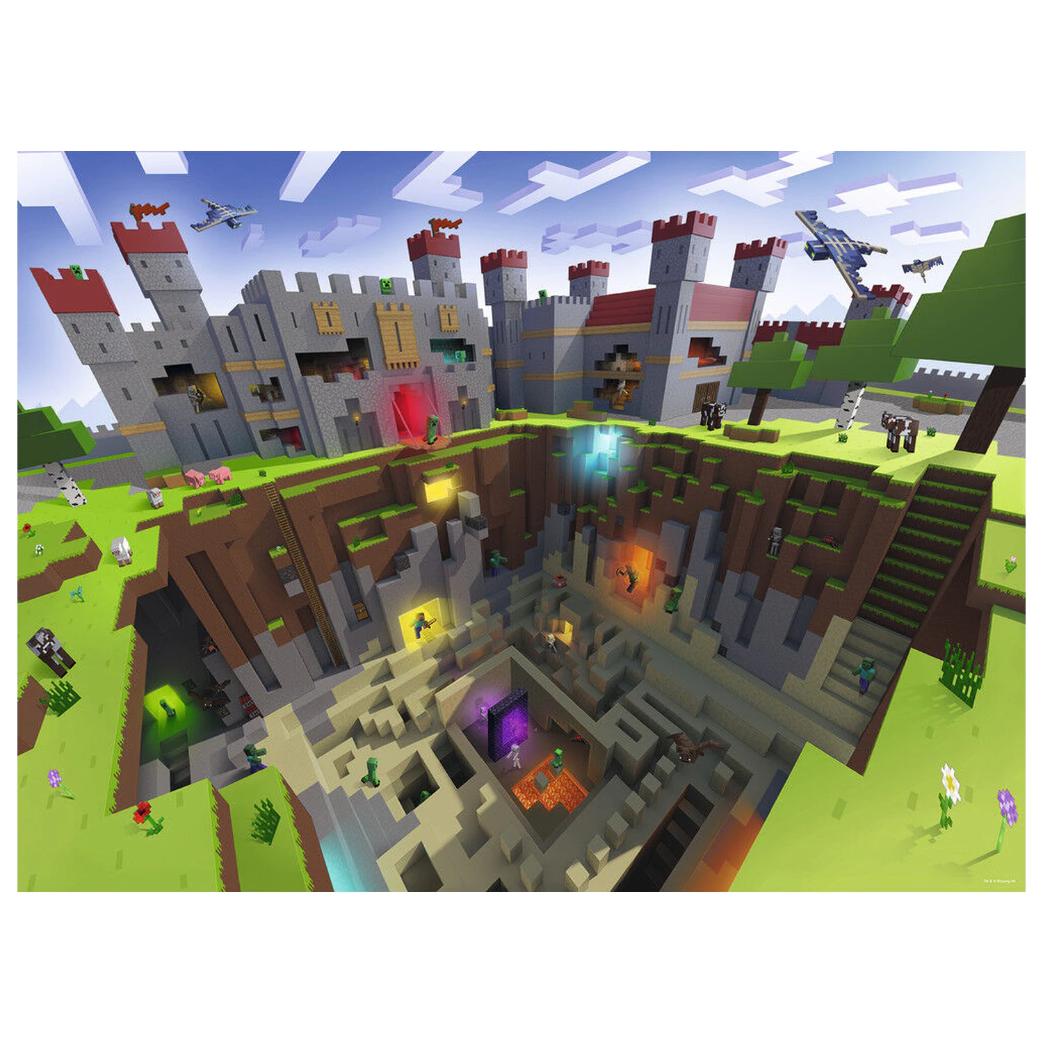 Minecraft Puzzle Minecraft: Cutaway (300 dijelova) fotografija proizvoda